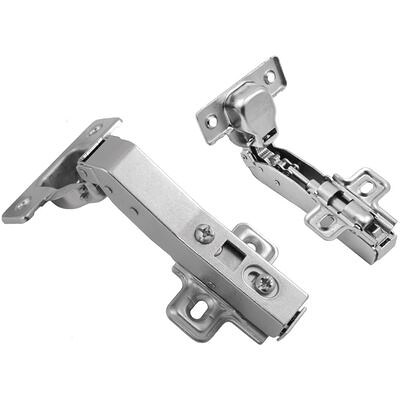 Петля угловая 45°с доводчиком +clipon, AKS  26841