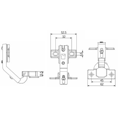 Петля 135* h2, AKS 11128 карусельная