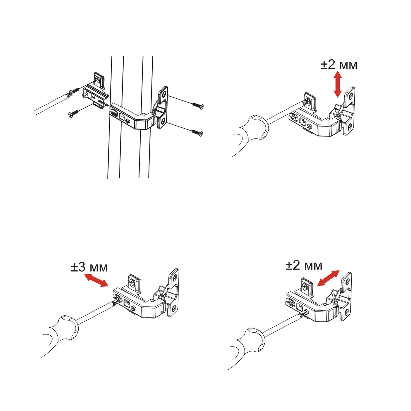 Петля 90* d35мм для фальшпанели с коротким плечом с доводчиком  h6, AKS  66570