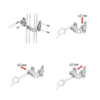 Петля 90* d35мм для фальшпанели с коротким плечом с доводчиком  h6, AKS  66570