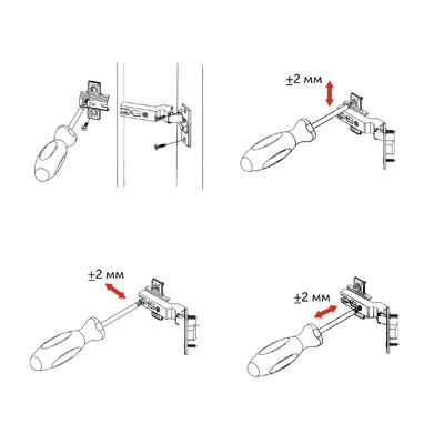 Петля угловая  -30* без доводчика, планка 48мм h4, б/еврошурупа AKS 84168