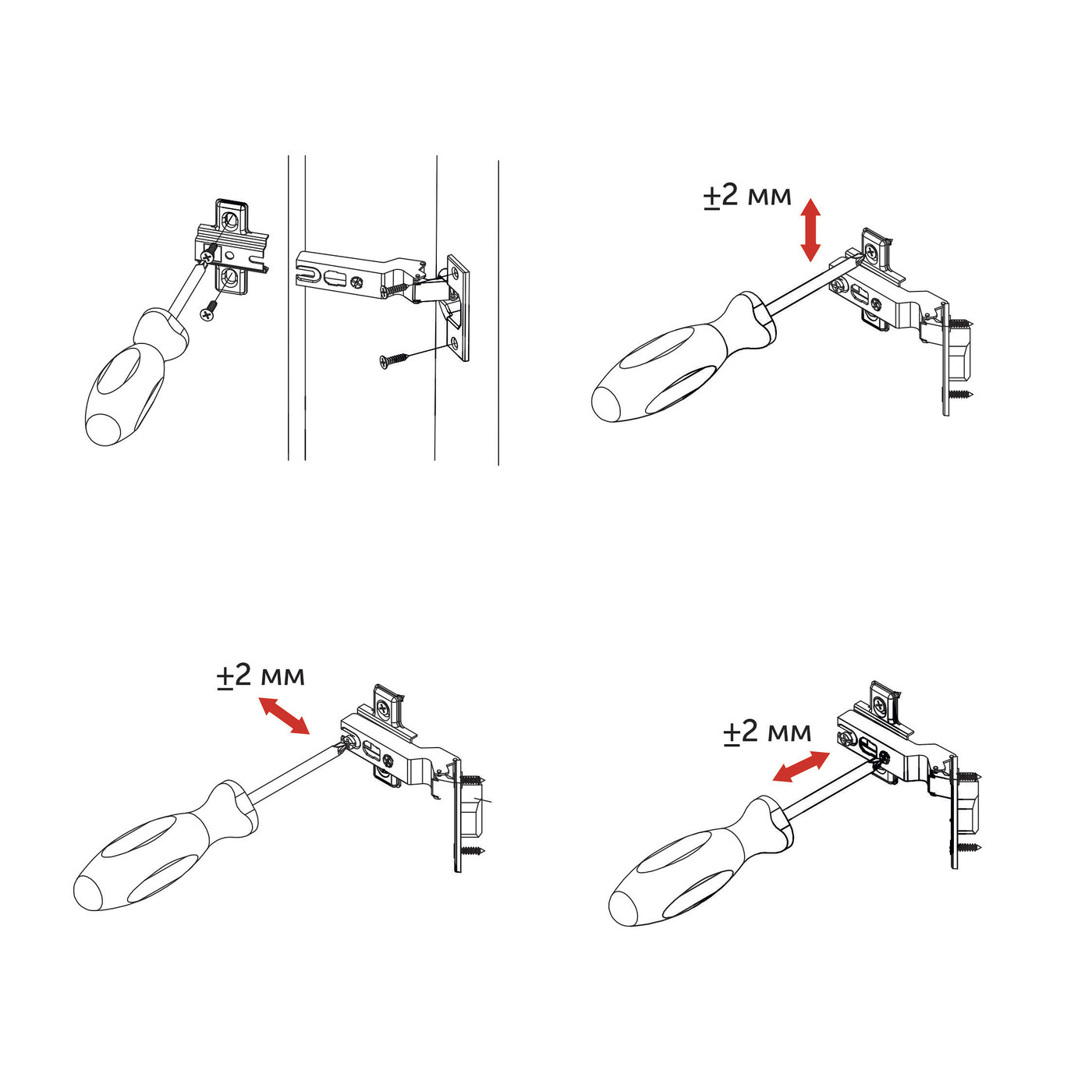 Петля угловая  -30* без доводчика, планка 48мм h4, б/еврошурупа AKS 84168