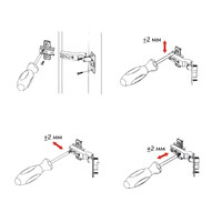 Петля угловая  -30* без доводчика, планка 48мм h4, б/еврошурупа AKS 84168