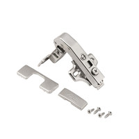 Петля угловая 90* с доводчиком 45мм h0 clip-on комплект заглушек с саморезами AKS PRIME 104945