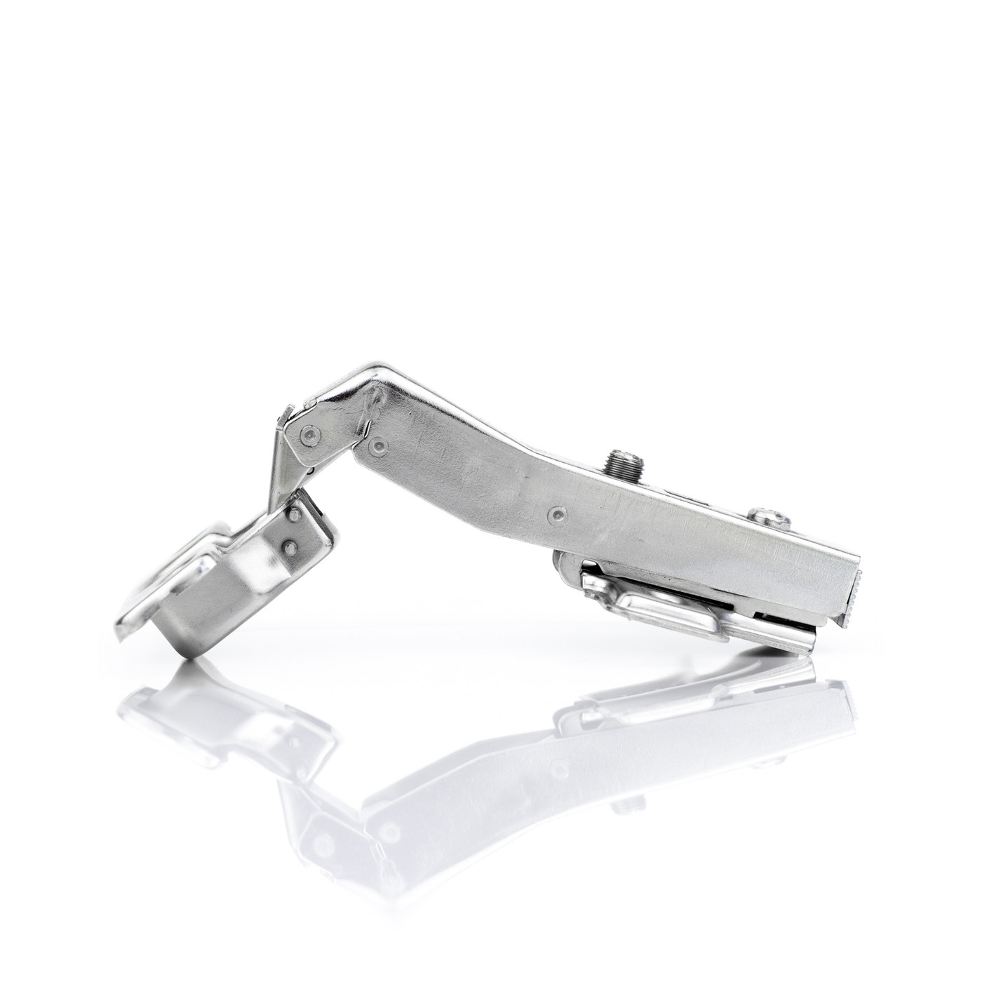 Петля накладная 45*с ответной планкой и с доводчиком,открывание 95* HDS045/090/100 ПАРТНЕР (200)