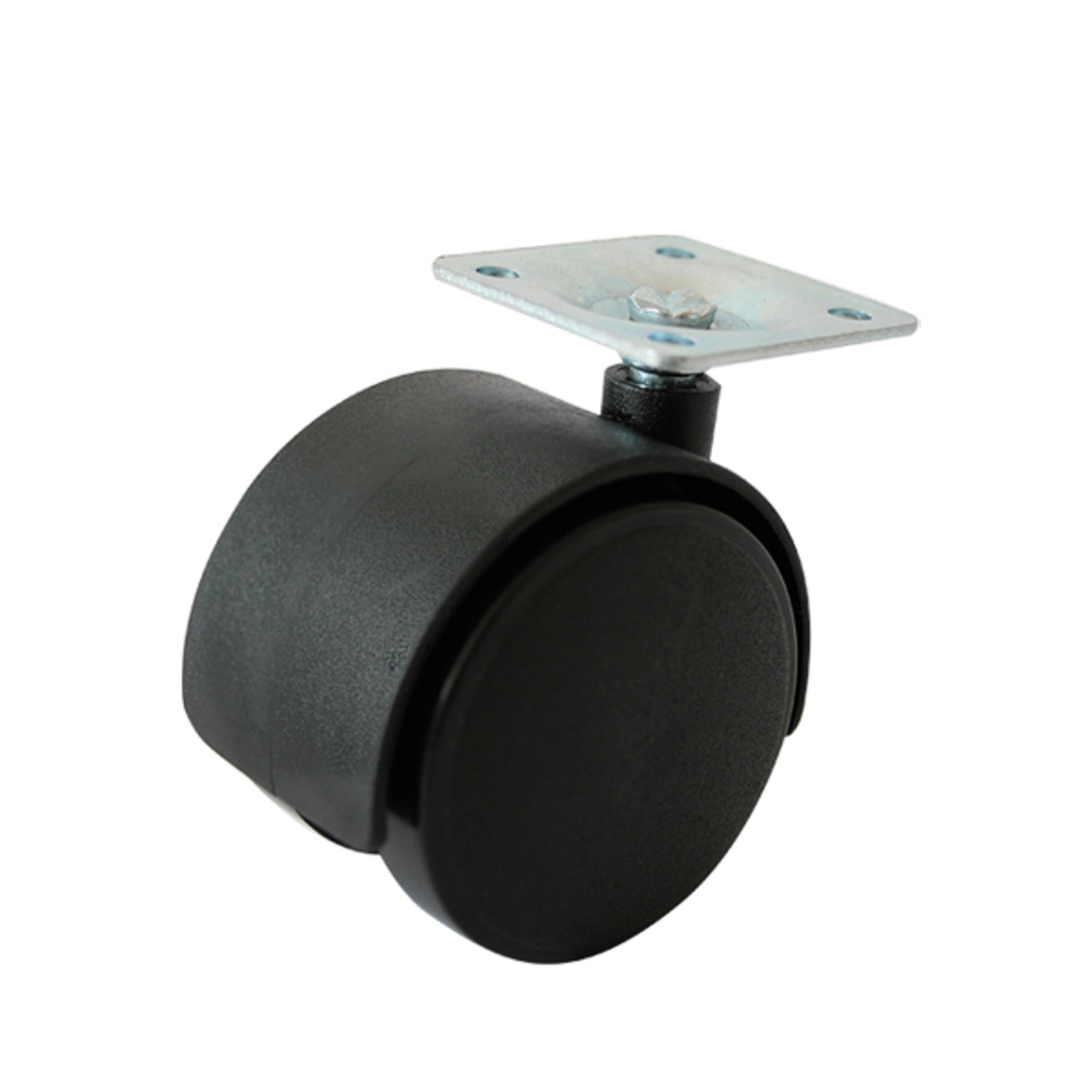 Колесо мебельное d50 с площадкой (38*38*1) черное (400/200/4) BRILON