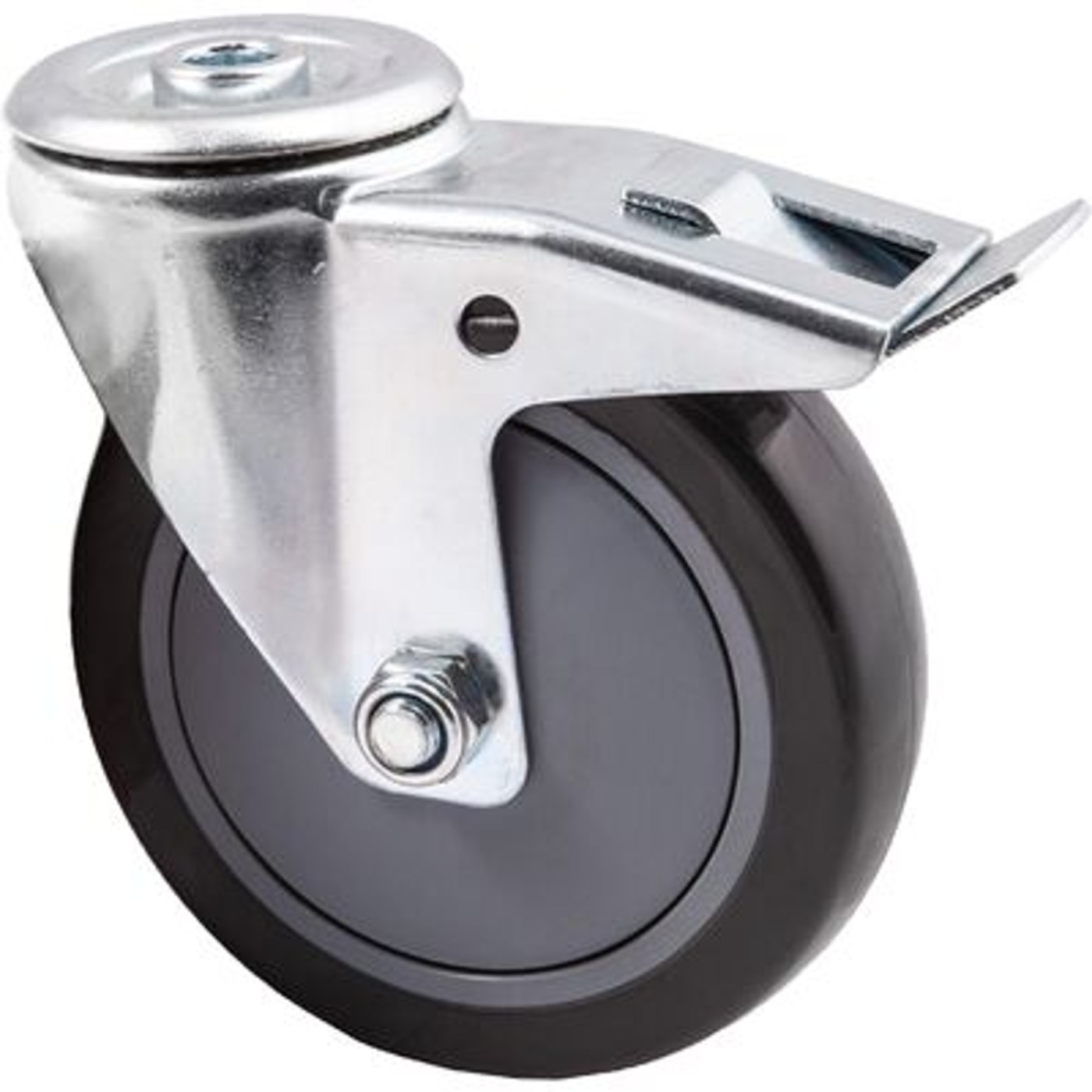 Колесо d125мм под винт М12, с тормозом  72172