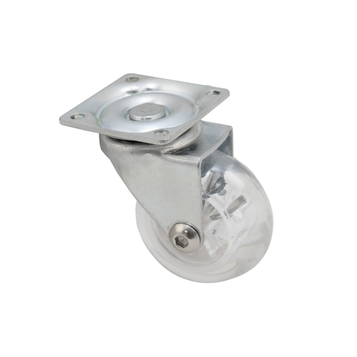 Колесо мебельное d50 прозрачное AKS 75745