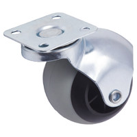 Колесо мебельное с резиновым ободом d50 мм AKS 45095