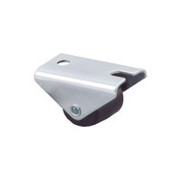 Колесо мебельный d25 h28 прямоходящий, черный AKS 76834