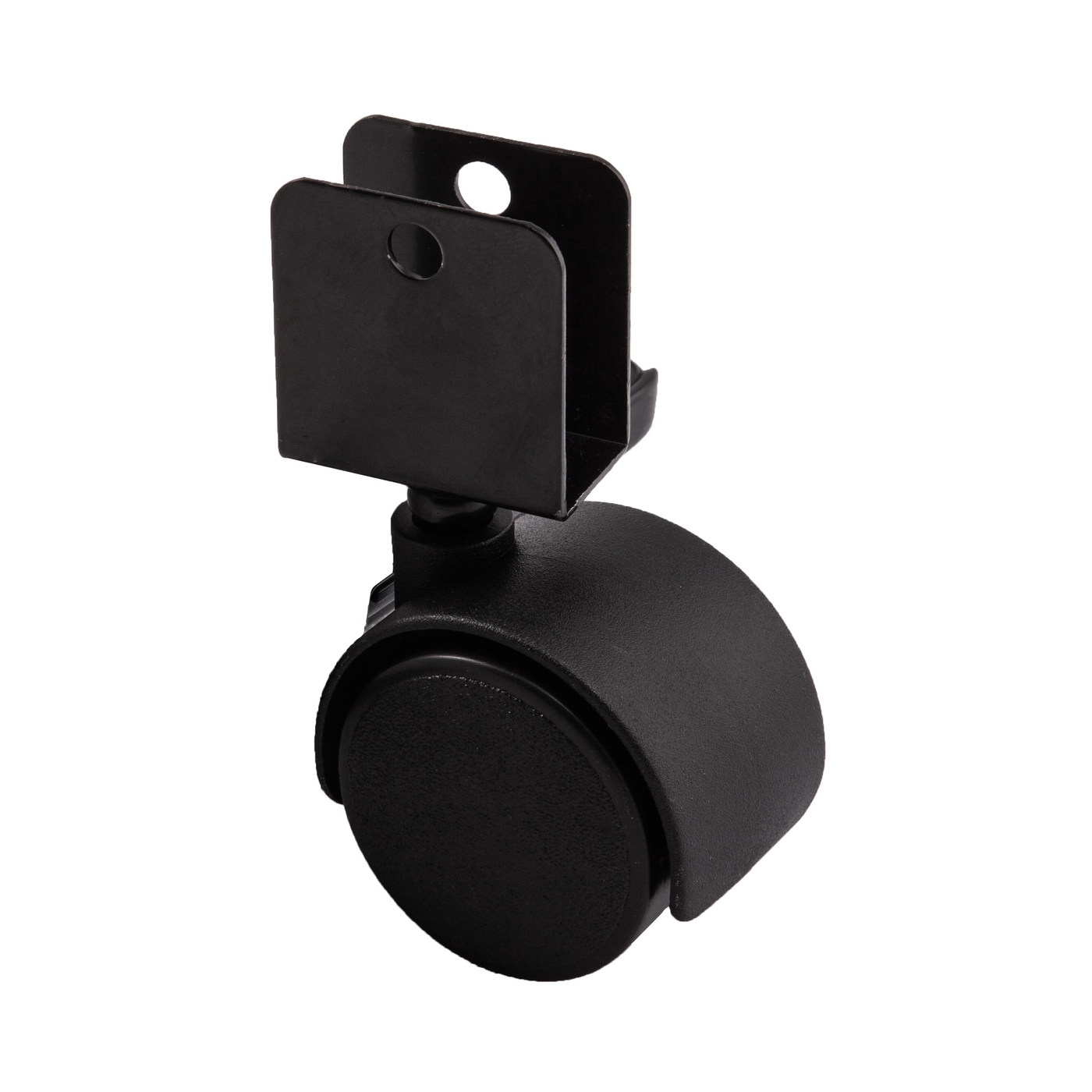 Колесо мебельное d40 U-образное, черное AKS 73091