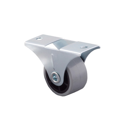 Ролик прямоходящий h38 (d30) с рез.ободом, серый AKS AKS 63971