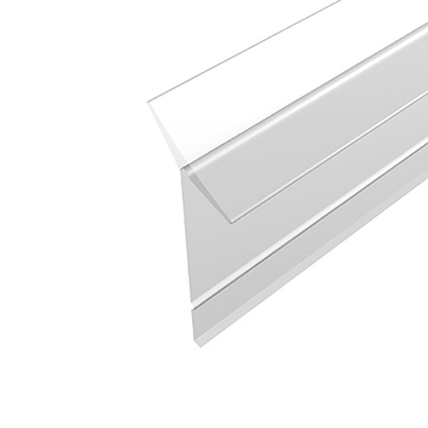 Уплотнительный плинтус Silikorner "прозрачный" 4,2 м № 20-10-09