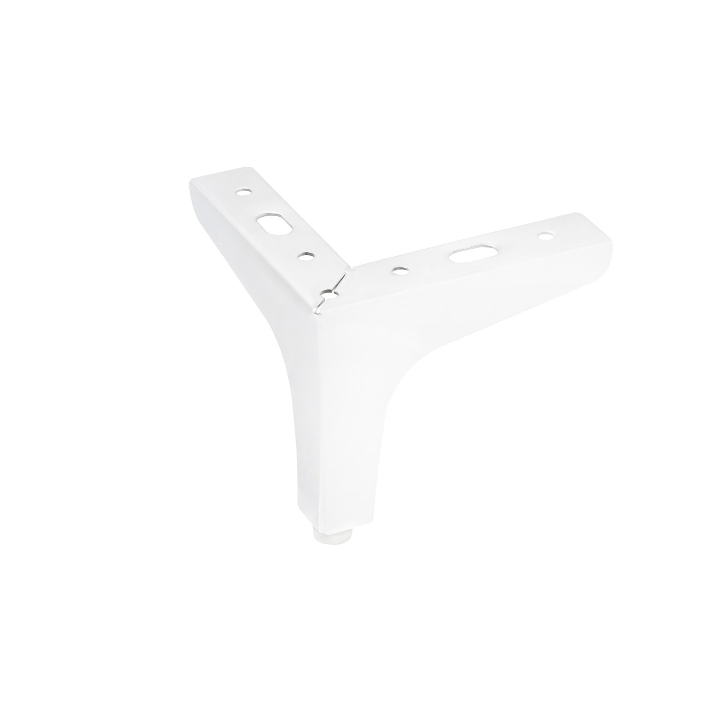 Опора мебельная угловая H100, белая AKS  64751