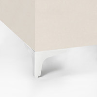 Опора мебельная угловая H100, белая AKS  64751