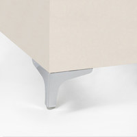 Опора мебельная угловая H100, хром AKS  64750