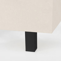 Опора мебельная квадратная DAКP-27, h100, черная AKS  60437