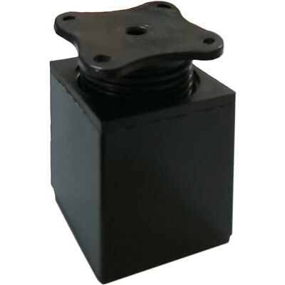 Опора мебельная квадратная DAКP-27, h100, черная AKS  60437