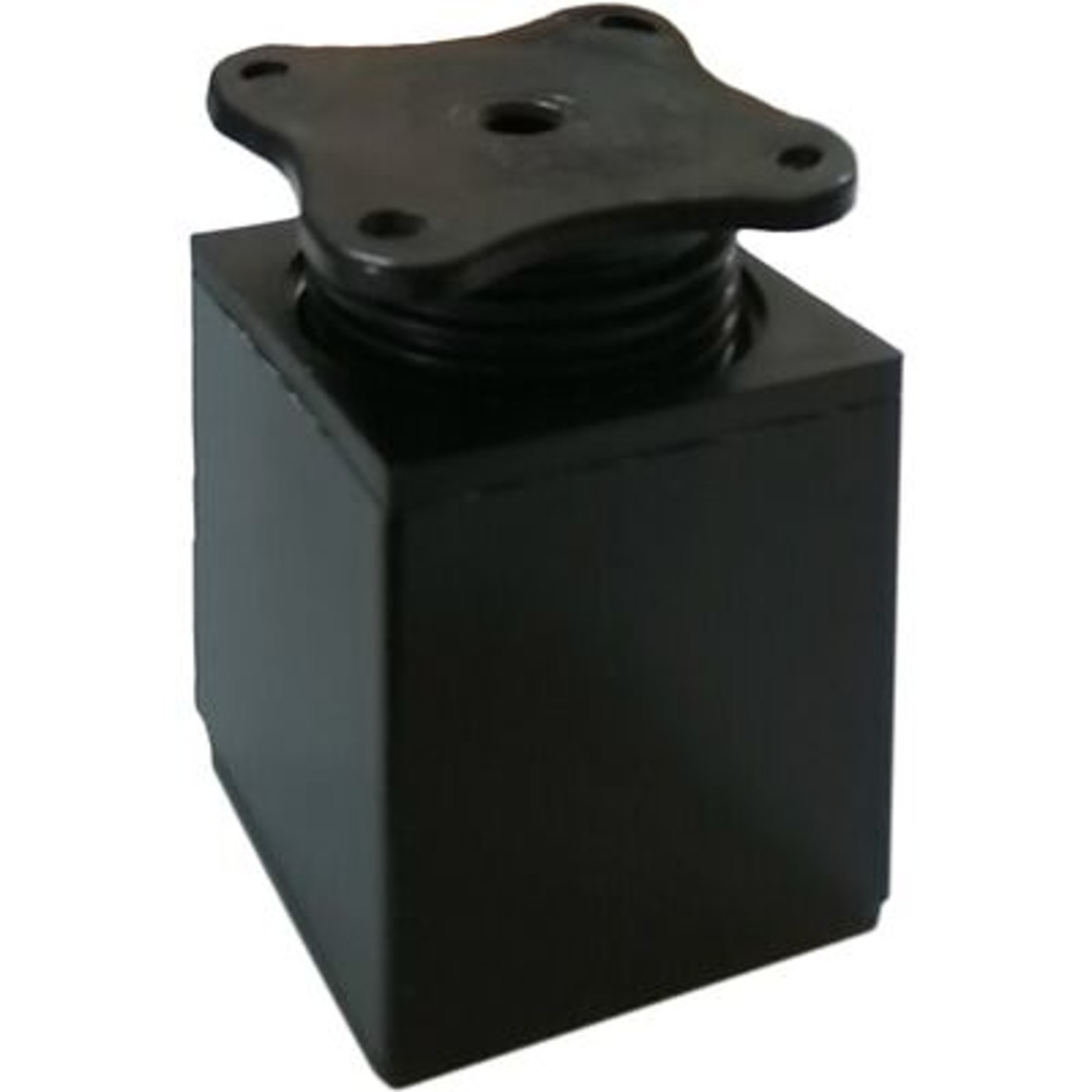 Опора мебельная квадратная DAКP-27, h100, черная AKS  60437