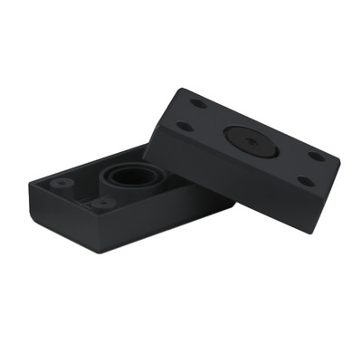 Опора мебельная пластиковая B-01 h20 регулируемая черная AKS 76028