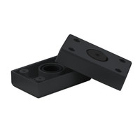 Опора мебельная пластиковая B-01 h20 регулируемая черная AKS 76028