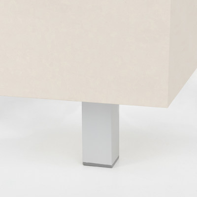 Опора мебельная квадратная DAКP-27, h100, алюминий AKS 22665