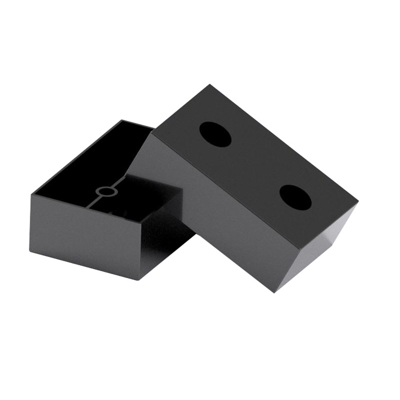 Опора мебельная пластиковая 60*40*20, металлик РП AKS 83159