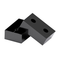 Опора мебельная пластиковая 60*40*20, металлик РП AKS 83159