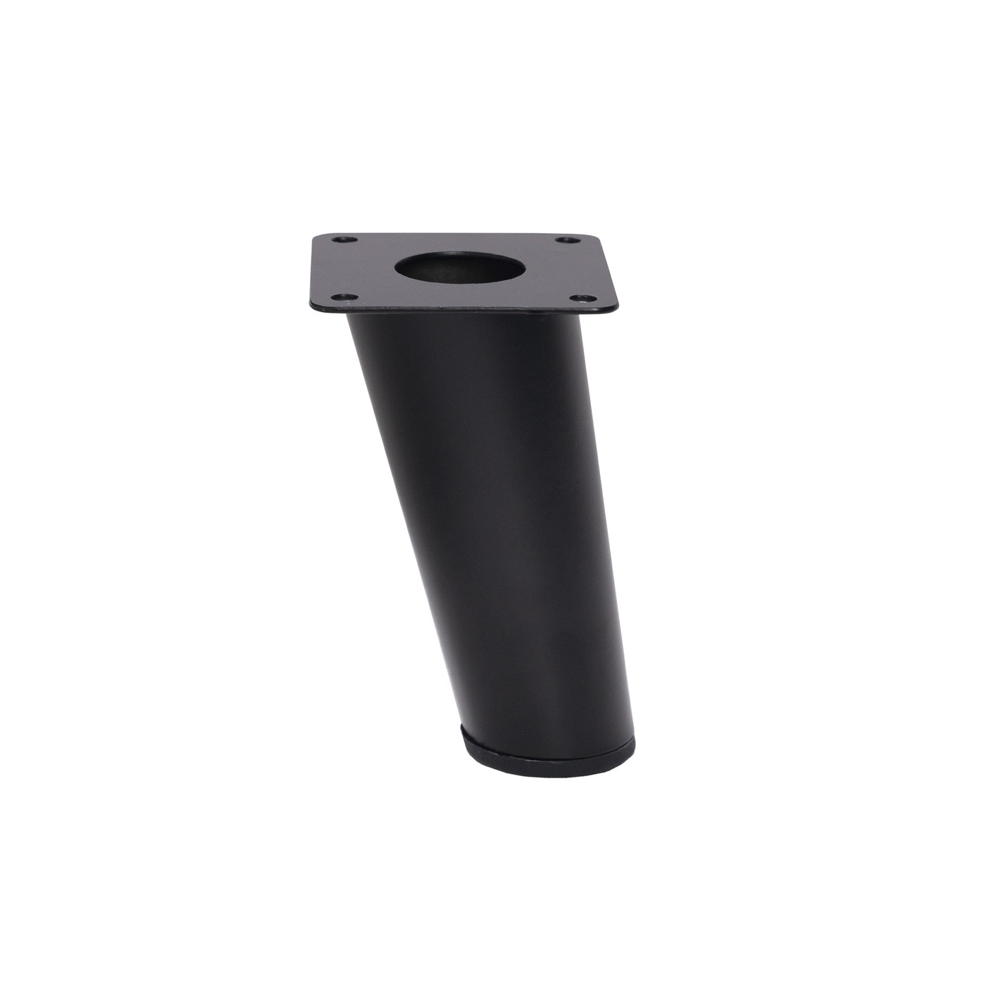 Опора мебельная TOWER h120 наклонная черная AKS 90953