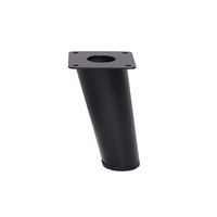 Опора мебельная TOWER h120 наклонная черная AKS 90953