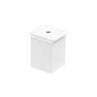 Опора мебельная квадратная DAKP-27 h60, белая AKS 54971