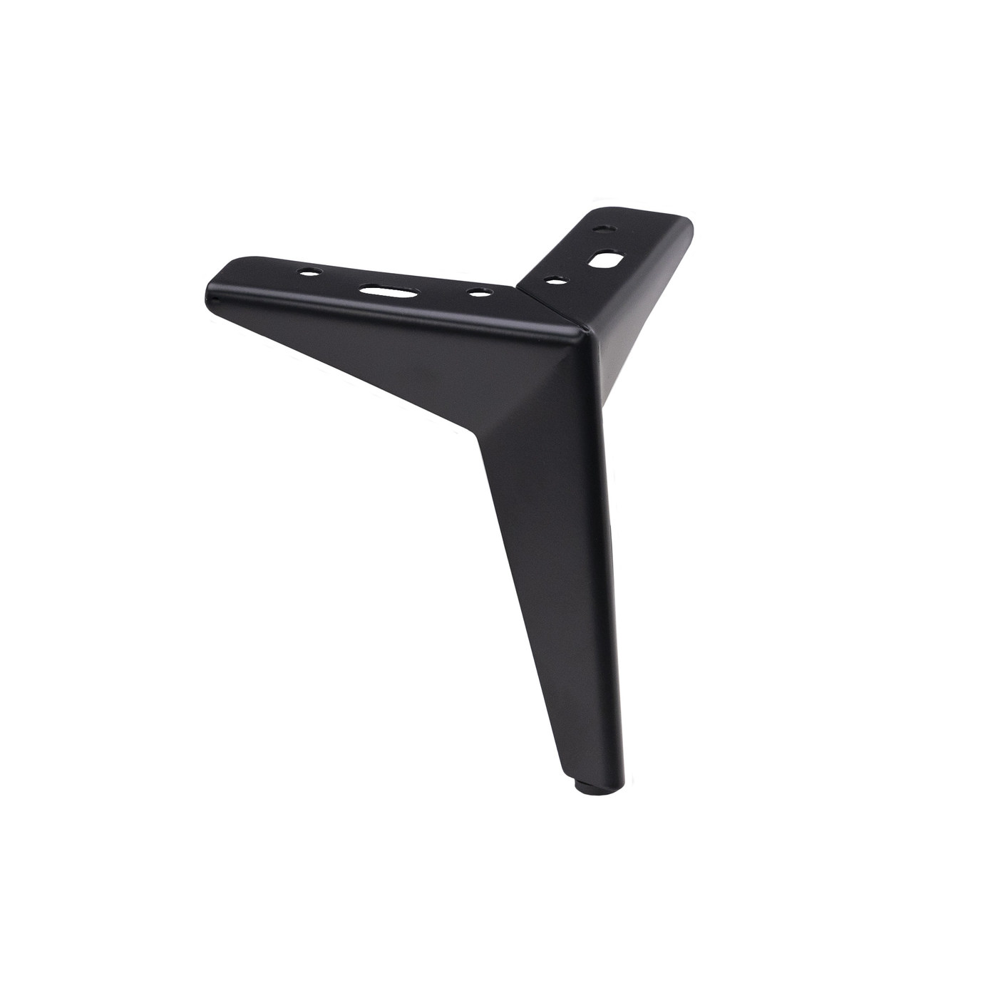 Опора меб. мет. HELLY h100 угловая черный AKS 90910