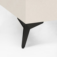 Опора меб. мет. HELLY h100 угловая черный AKS 90910