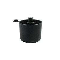 Опора мебельная пластиковая WPJA-22 h44 регул. черный AKS AKS 29144