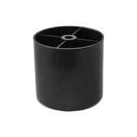 Опора меб. пласт. d40 h20 чёрный РП AKS 95514