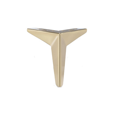 Опора меб. мет. HELLY h100 угловая браш.золото AKS 115528 (старый код 90909)