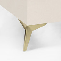 Опора меб. мет. HELLY h100 угловая браш.золото AKS 115528 (старый код 90909)