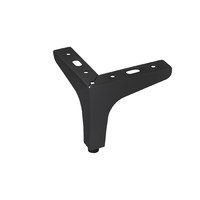 Опора меб. мет. h100 угловая черный GRIDLI 114020 (старый код 64752)