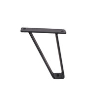 Опора мебельная TECHNO h130, металлическая, черная AKS 90951