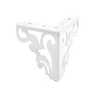 Опора меб. мет. резная h120 угловая черный AKS 68223