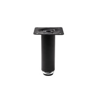 Опора меб. мет. D-150 h150 с регул. черный матовый AKS 112792