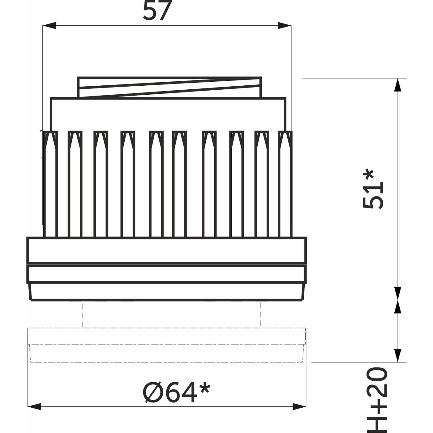 Заглушка к опоре d60  AKS 16070