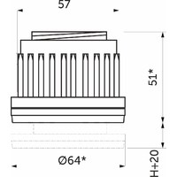Заглушка к опоре d60  AKS 16070