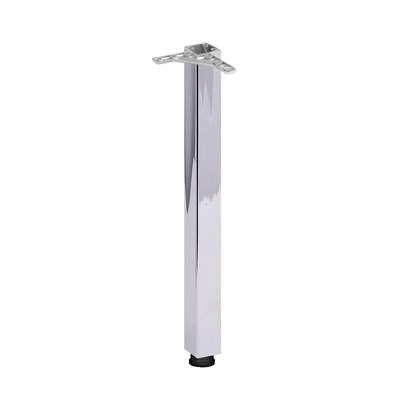 Опора мебельная 60*60/710 квадратная с регуляцией, хром (1 комплект4 шт.) AKS 54993