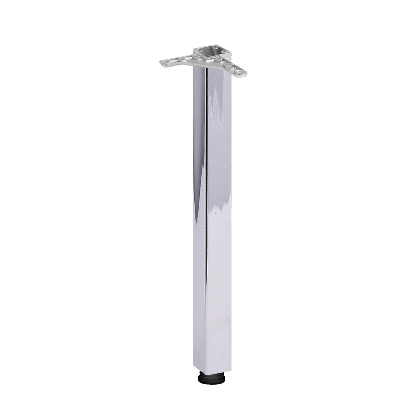 Опора мебельная 60*60/710 квадратная с регуляцией, хром (1 комплект4 шт.) AKS 54993