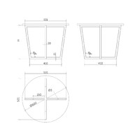 Подстолье mini INGRID-1 h-432 мм черный AKS 81840