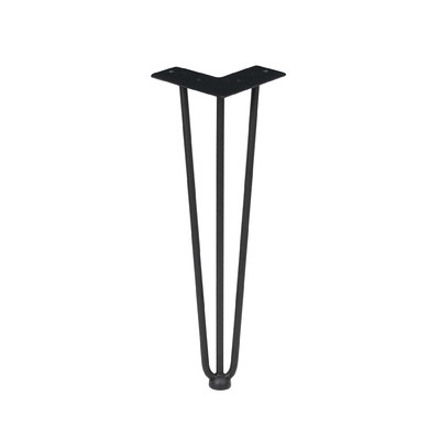 Опора мебельная FLASH h- 410, черный AKS  73290