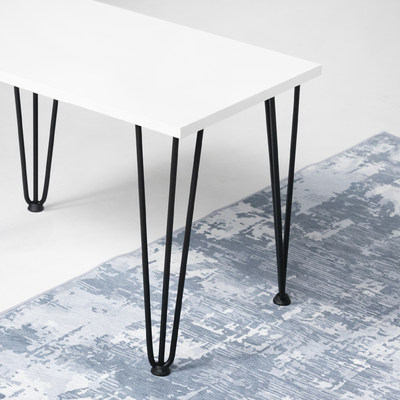 Опора мебельная FLASH h- 410, черный AKS  73290