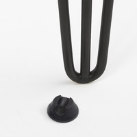 Опора мебельная FLASH h- 710, черный AKS 73289