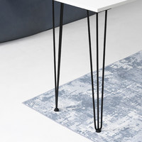 Опора мебельная FLASH h- 710, черный AKS 73289